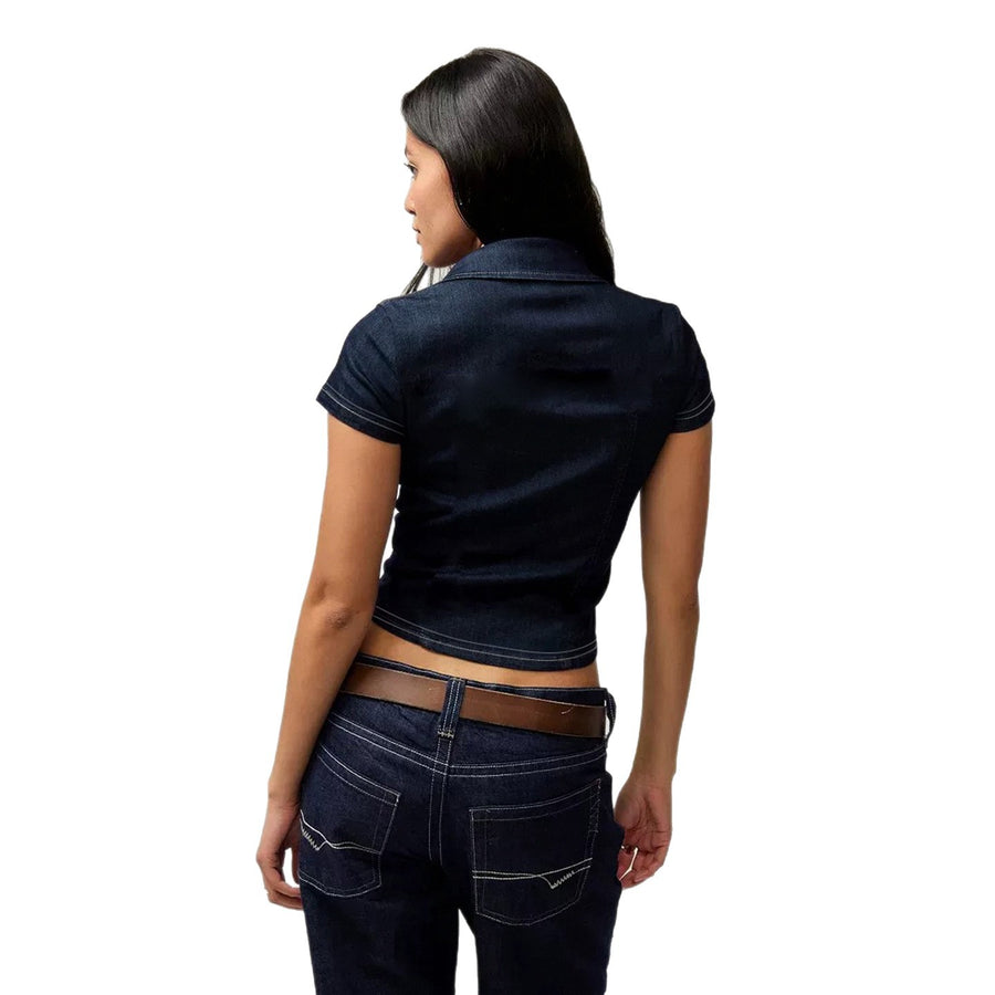 Jeans shirt — Blue - Image 2