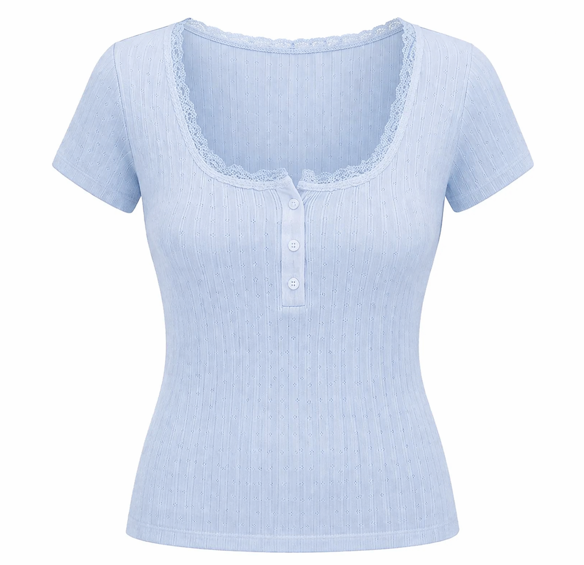 Floral Lace Trim Knit Dress