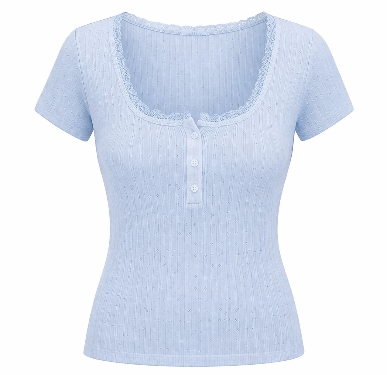 Floral Lace Trim Knit Dress