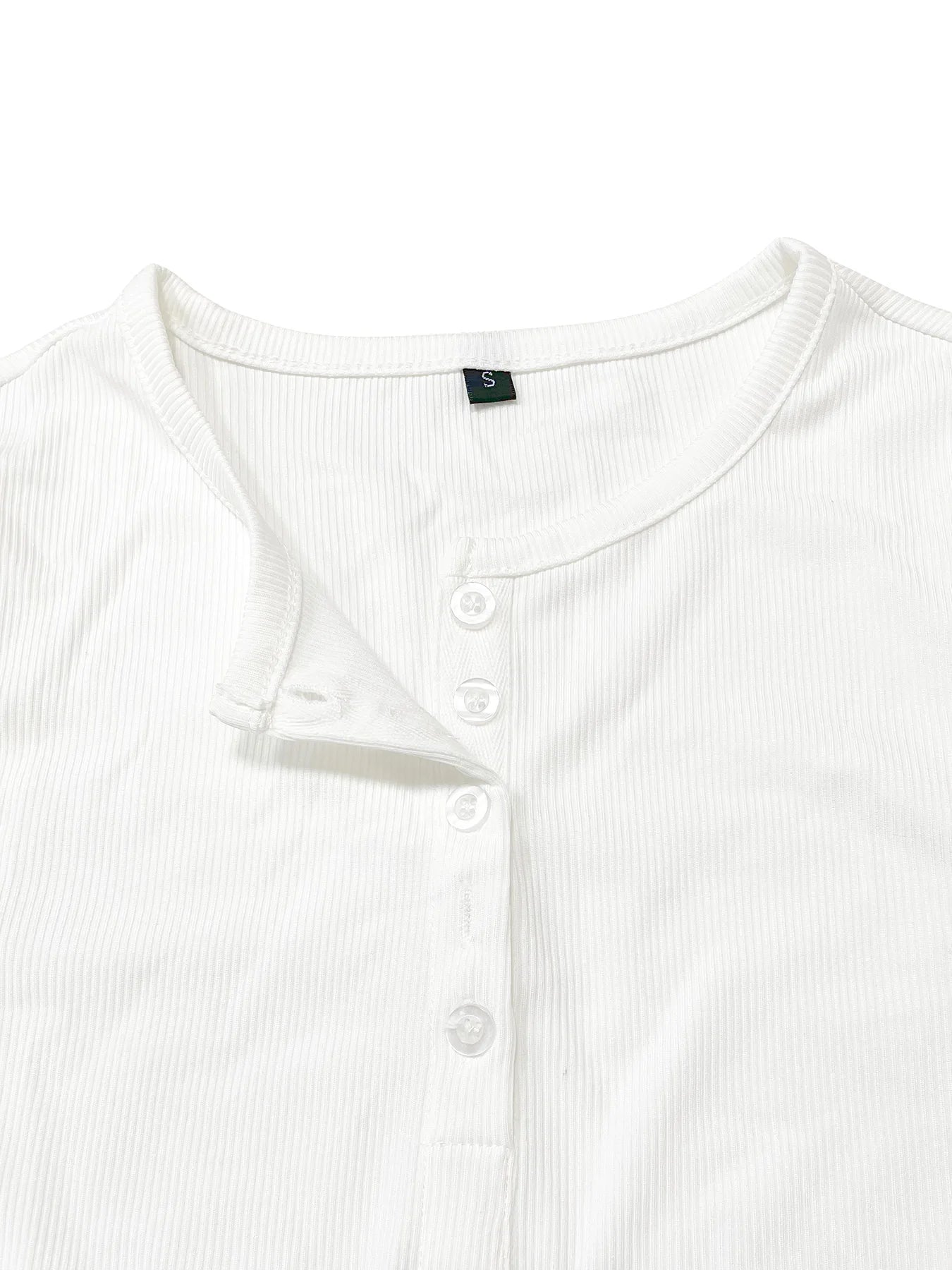 Rib Button Tee