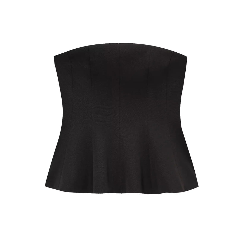 Sleek Back Top — Black