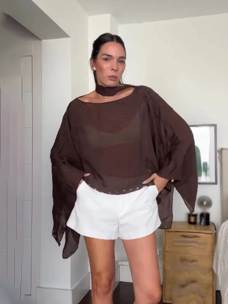 Relaxed Collar Blouse