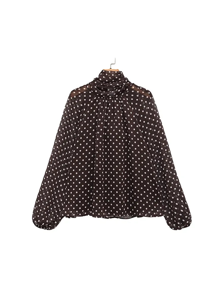 Relaxed Stand Collar Blouse