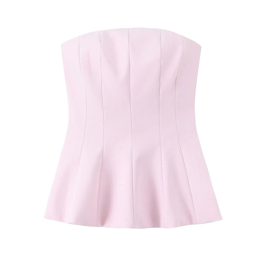 Sleek Back Top — Pink
