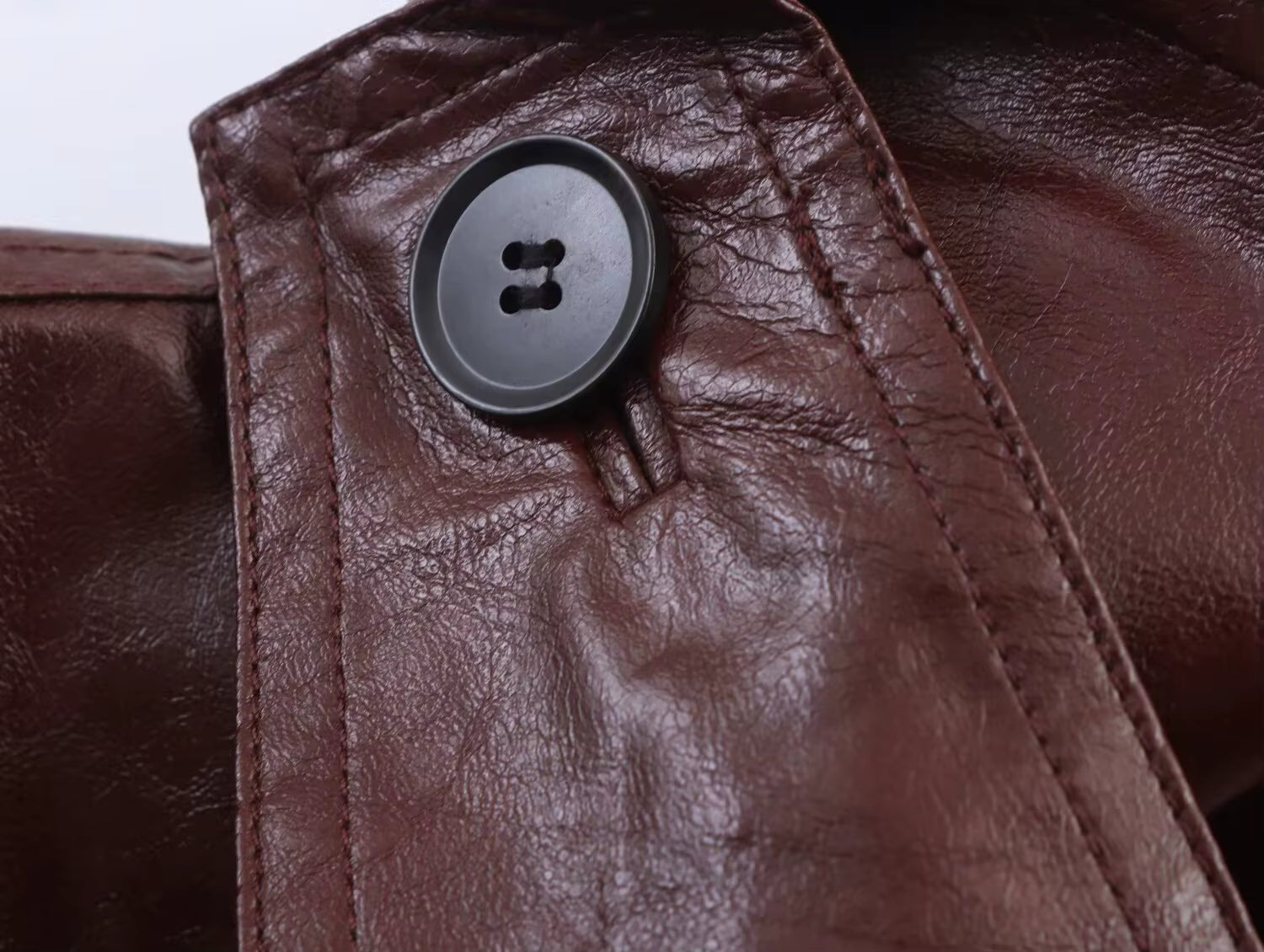 Glossy Leather Jacket