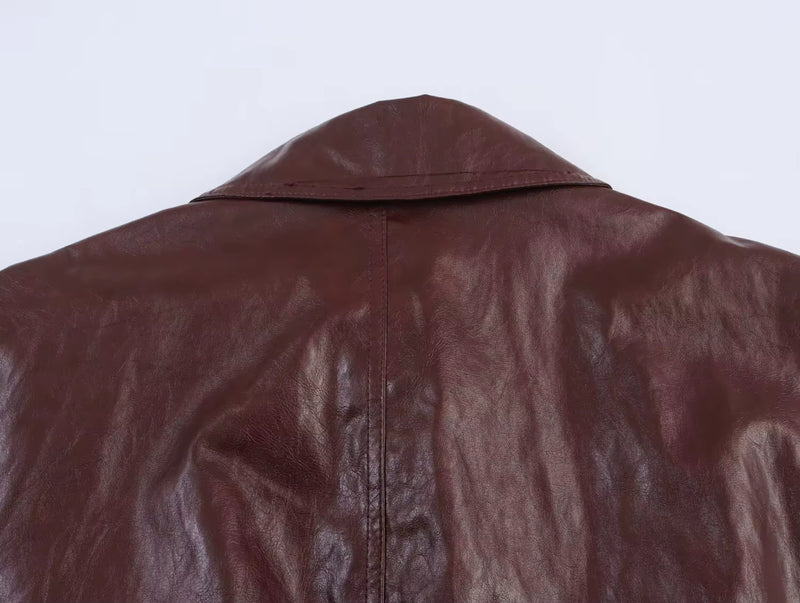 Glossy Leather Jacket