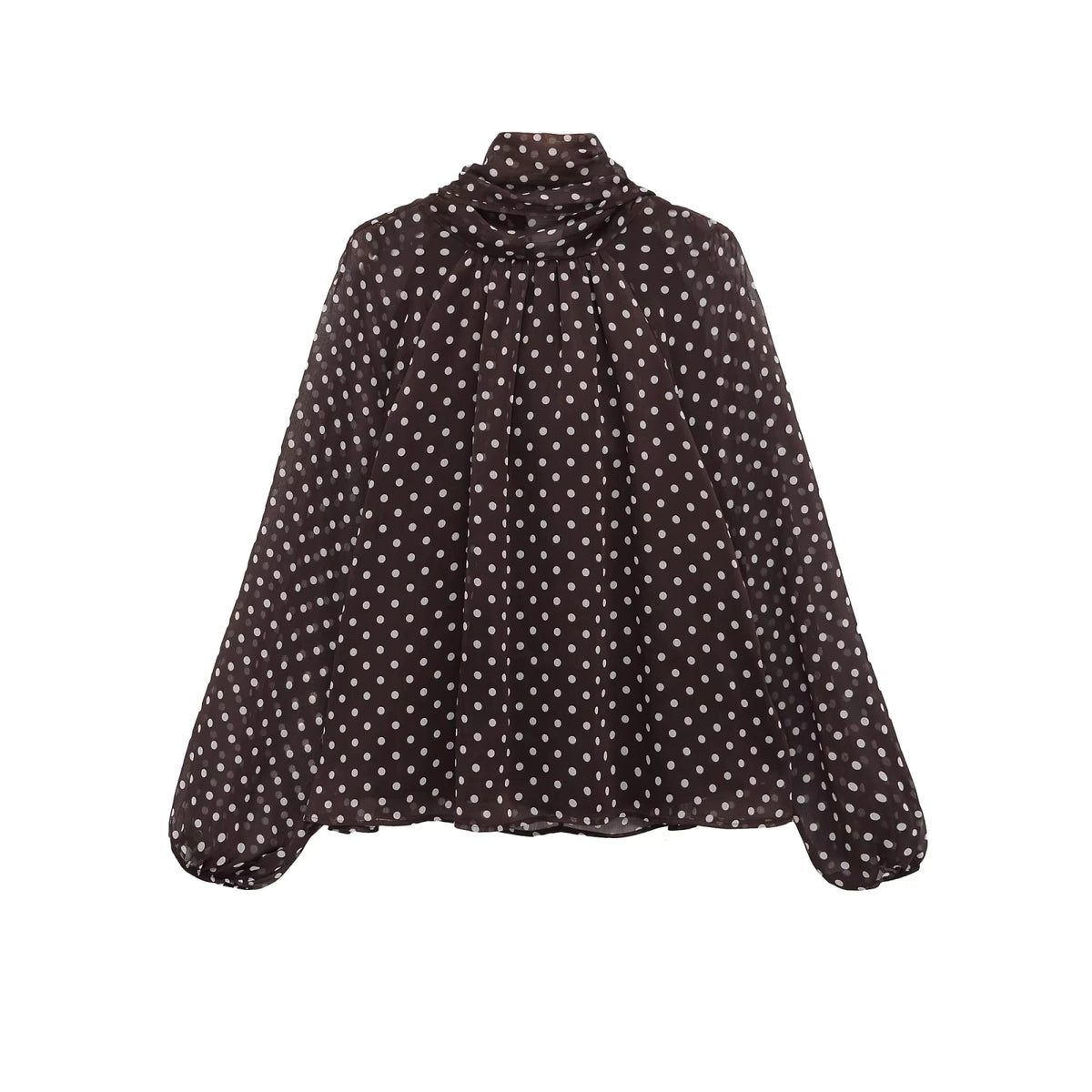 Relaxed Stand Collar Blouse