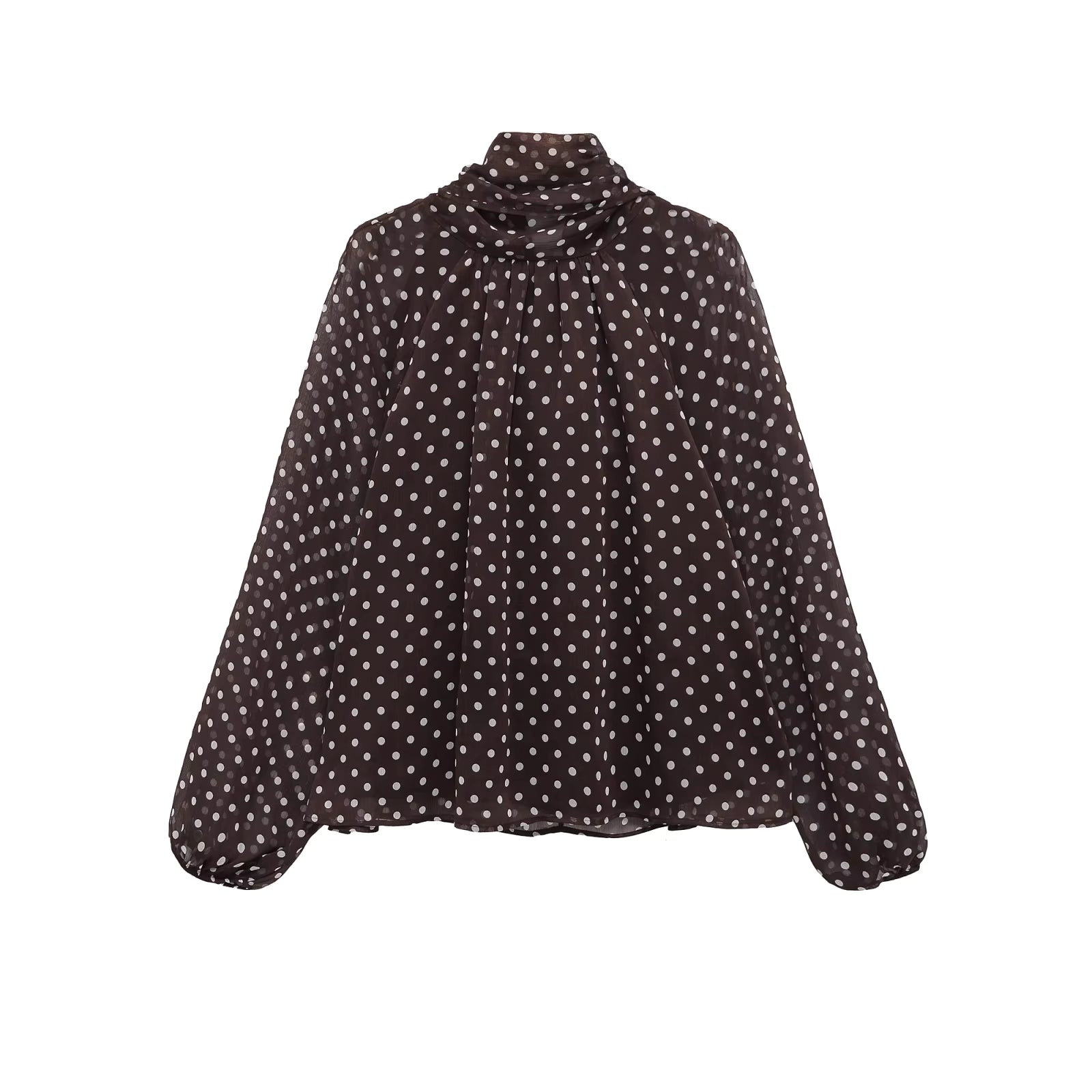 Relaxed Stand Collar Blouse