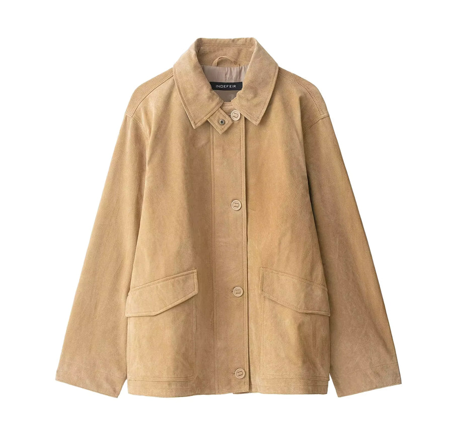 Relaxed Fit Jacket — Khaki