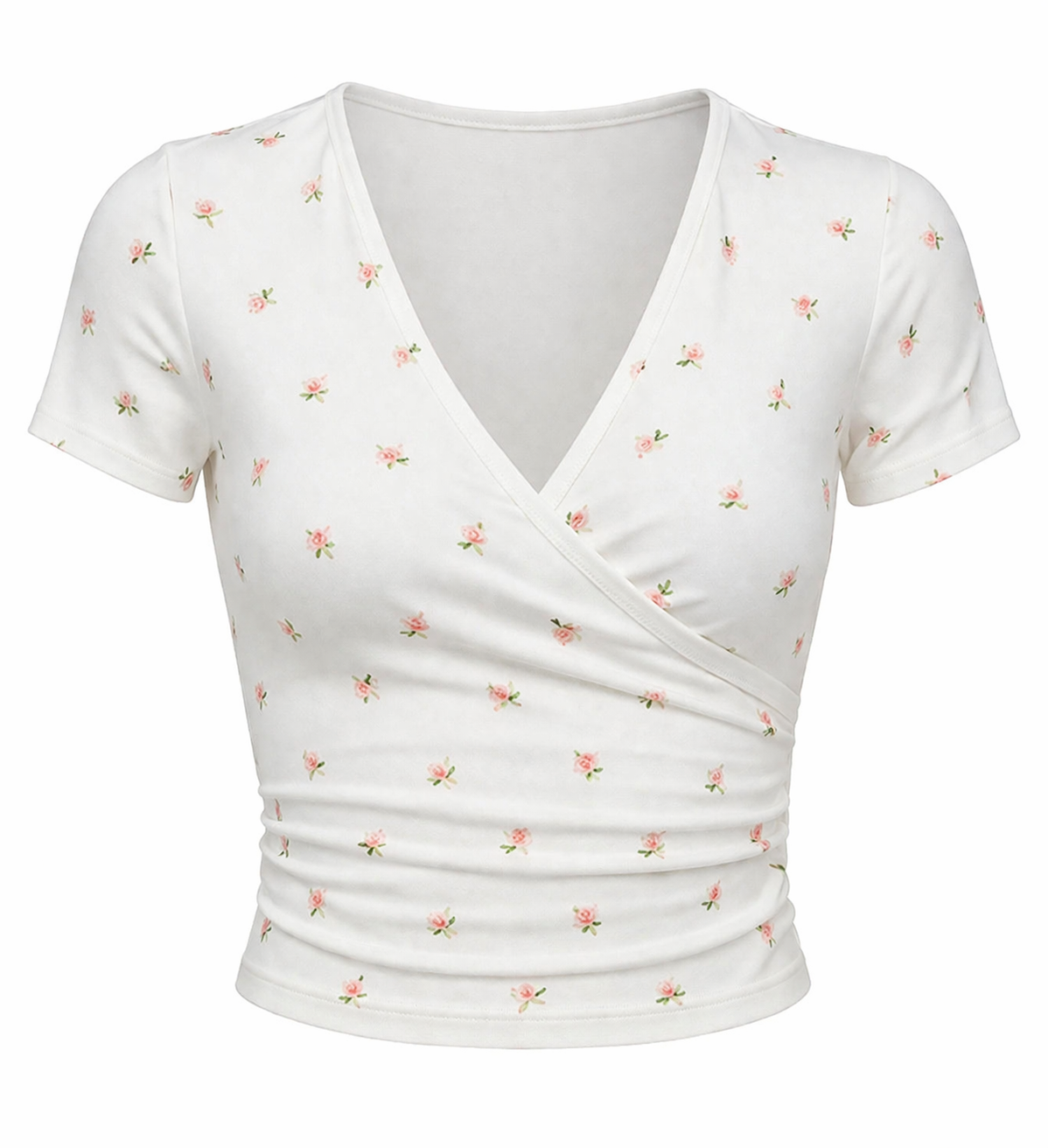 Floral V-Neck Tee